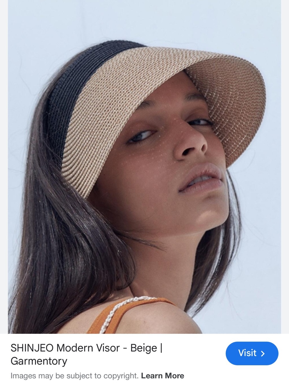 SHINJEO Modern Visor Beige Black